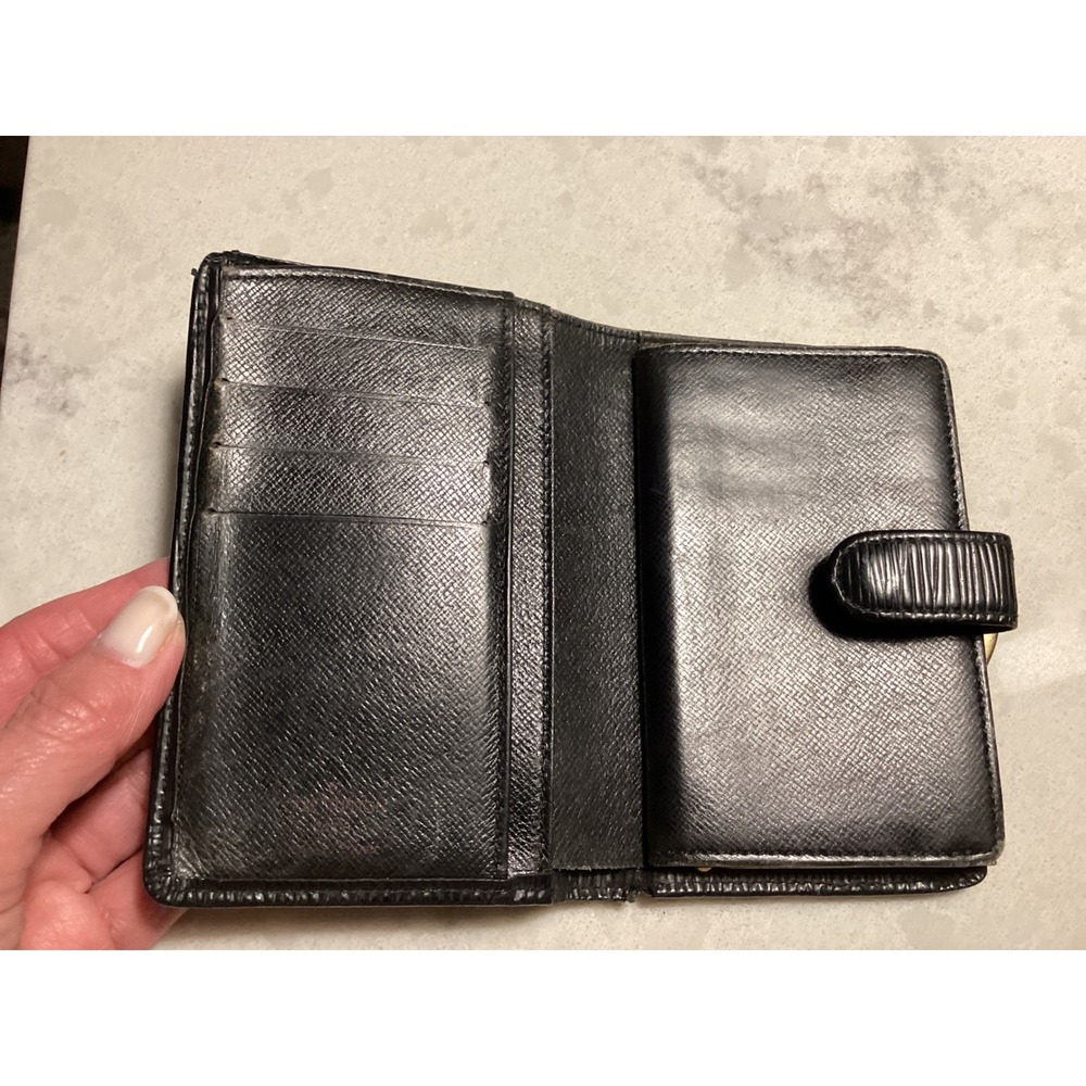 Louis Vuitton Epi Leather Bifold Wallet Coin Purse Black - Picture 3 of 16